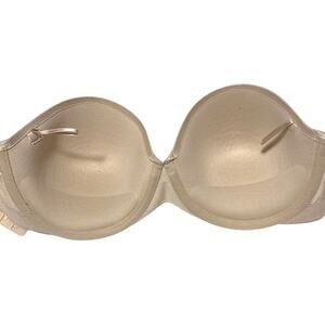Maidenform Strapless Bra - 36D Nude/Beige - Excellent Condition